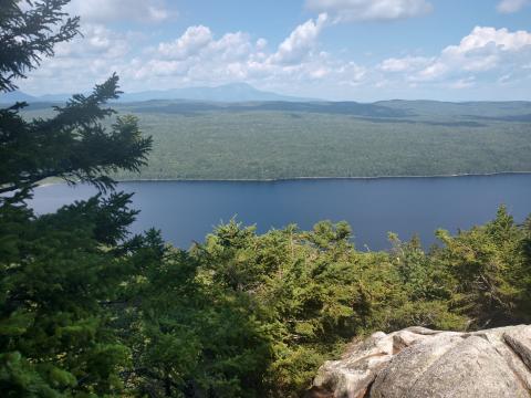 View of lake and Katahdin